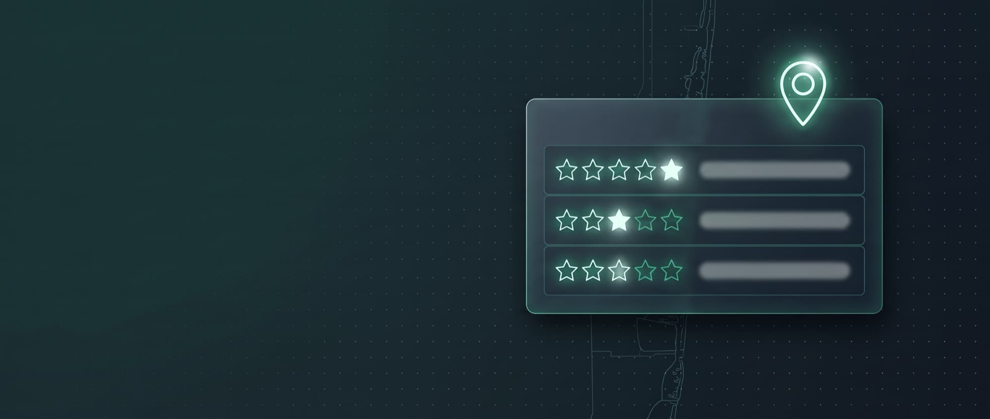 Map pack card texture with star rows and listing bars